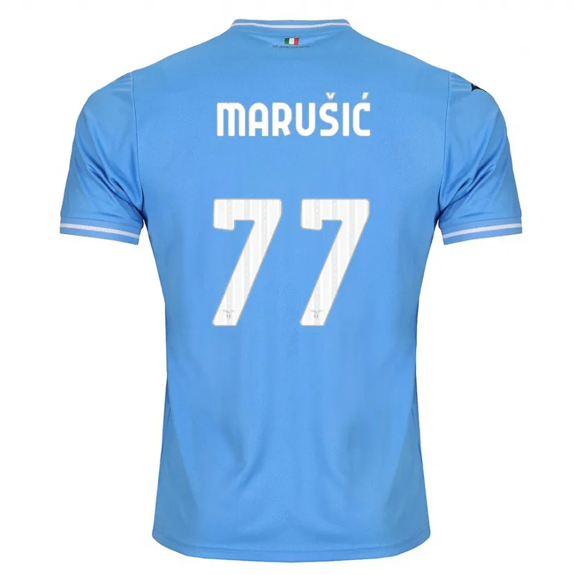 Danxen Mujer Camiseta Adam Marusic #77 Azul 1ª Equipación 2023/24 La Camisa