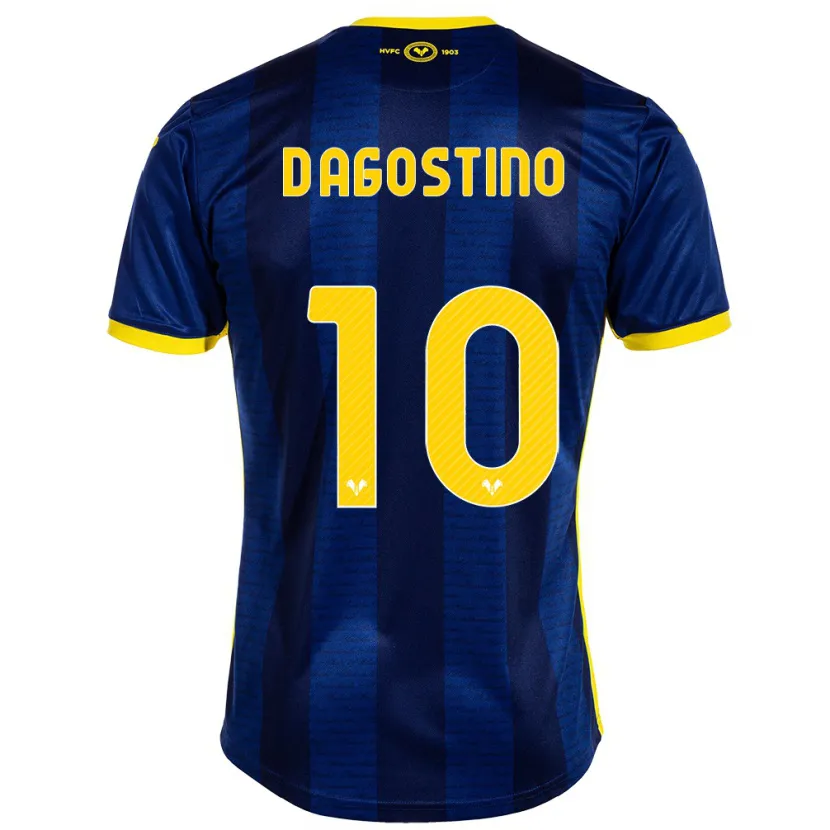 Danxen Mujer Camiseta Samuele D'agostino #10 Armada 1ª Equipación 2023/24 La Camisa