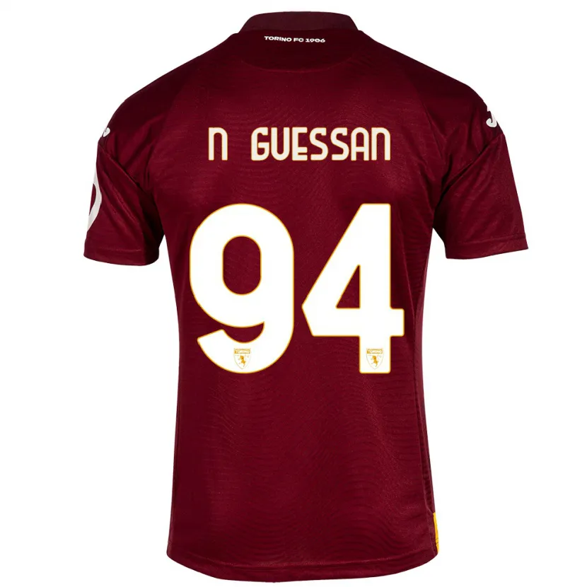 Danxen Mujer Camiseta Ange Caumenan N'guessan #94 Rojo Oscuro 1ª Equipación 2023/24 La Camisa