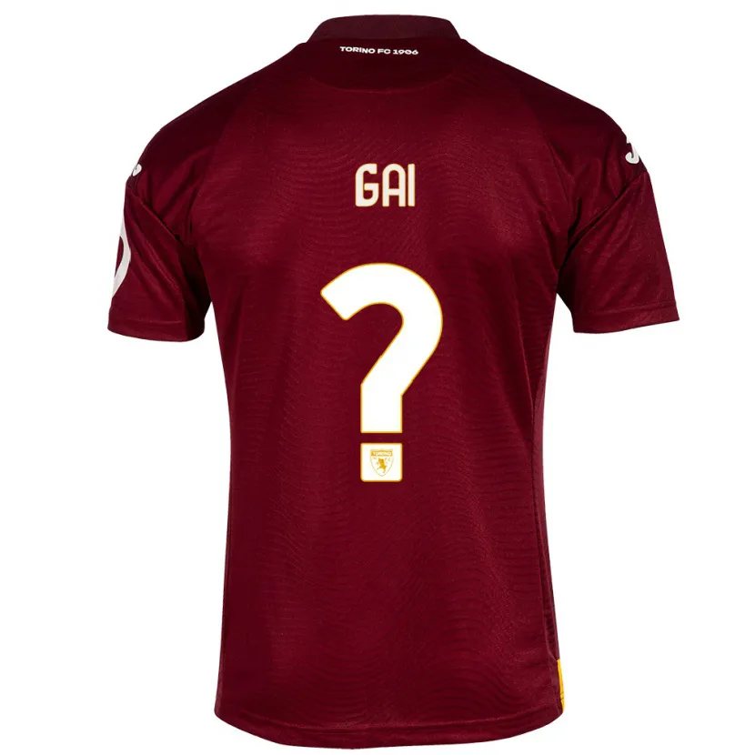 Danxen Mujer Camiseta Fabrizio Gai #0 Rojo Oscuro 1ª Equipación 2023/24 La Camisa