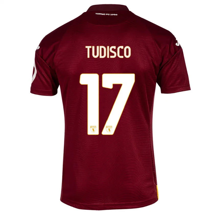 Danxen Mujer Camiseta Giorgia Tudisco #17 Rojo Oscuro 1ª Equipación 2023/24 La Camisa