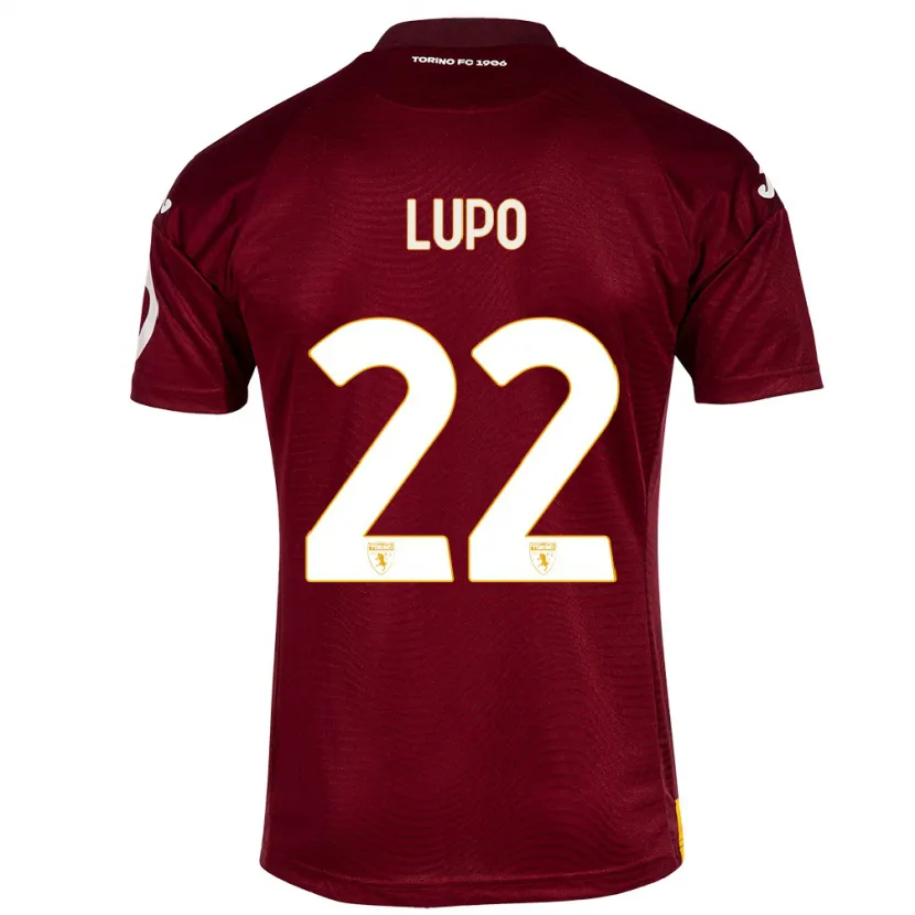 Danxen Mujer Camiseta Enrica Lupo #22 Rojo Oscuro 1ª Equipación 2023/24 La Camisa