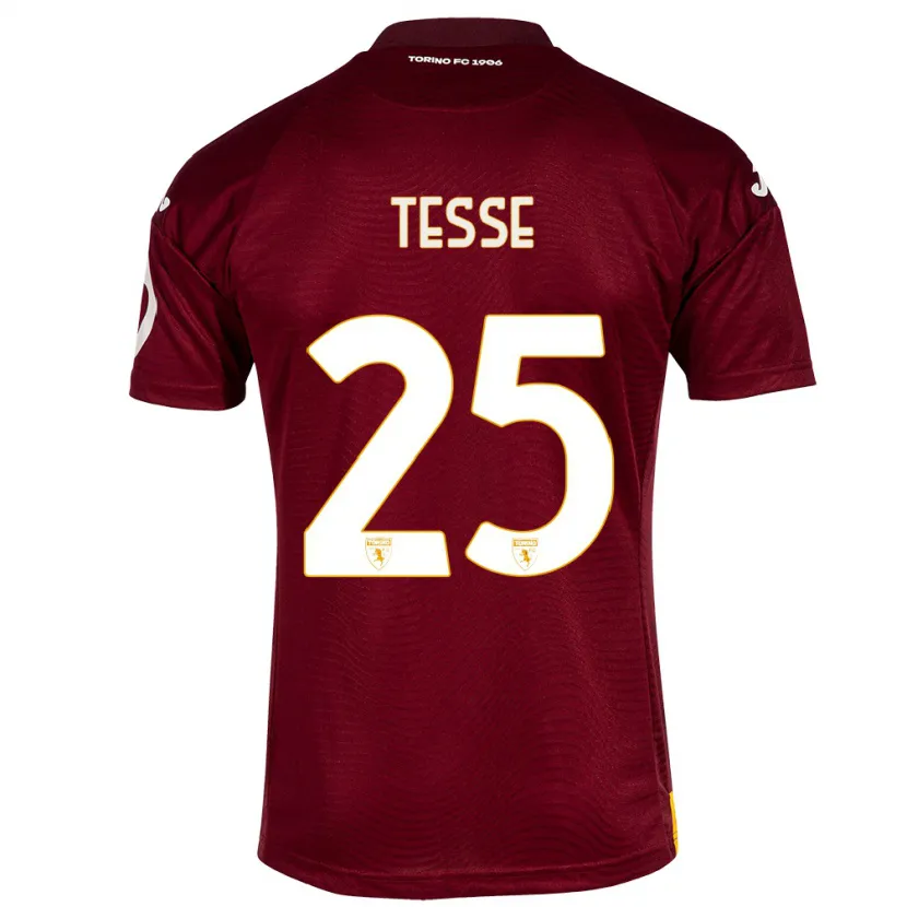 Danxen Mujer Camiseta Manuela Tesse #25 Rojo Oscuro 1ª Equipación 2023/24 La Camisa