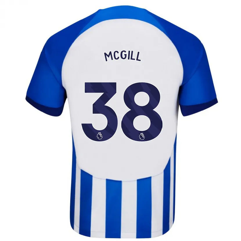 Danxen Mujer Camiseta Tom Mcgill #38 Azul 1ª Equipación 2023/24 La Camisa