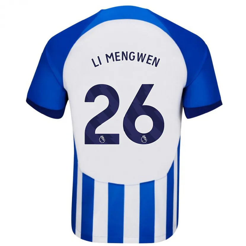 Danxen Mujer Camiseta Li Mengwen #26 Azul 1ª Equipación 2023/24 La Camisa