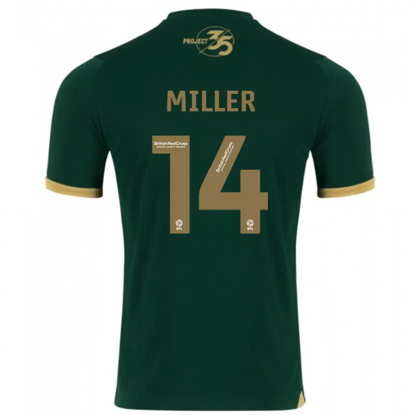 Danxen Mujer Camiseta Mickel Miller #14 Verde 1ª Equipación 2023/24 La Camisa