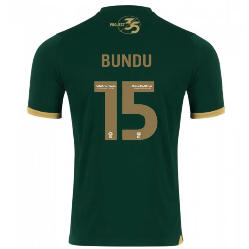 Danxen Mujer Camiseta Mustapha Bundu #15 Verde 1ª Equipación 2023/24 La Camisa