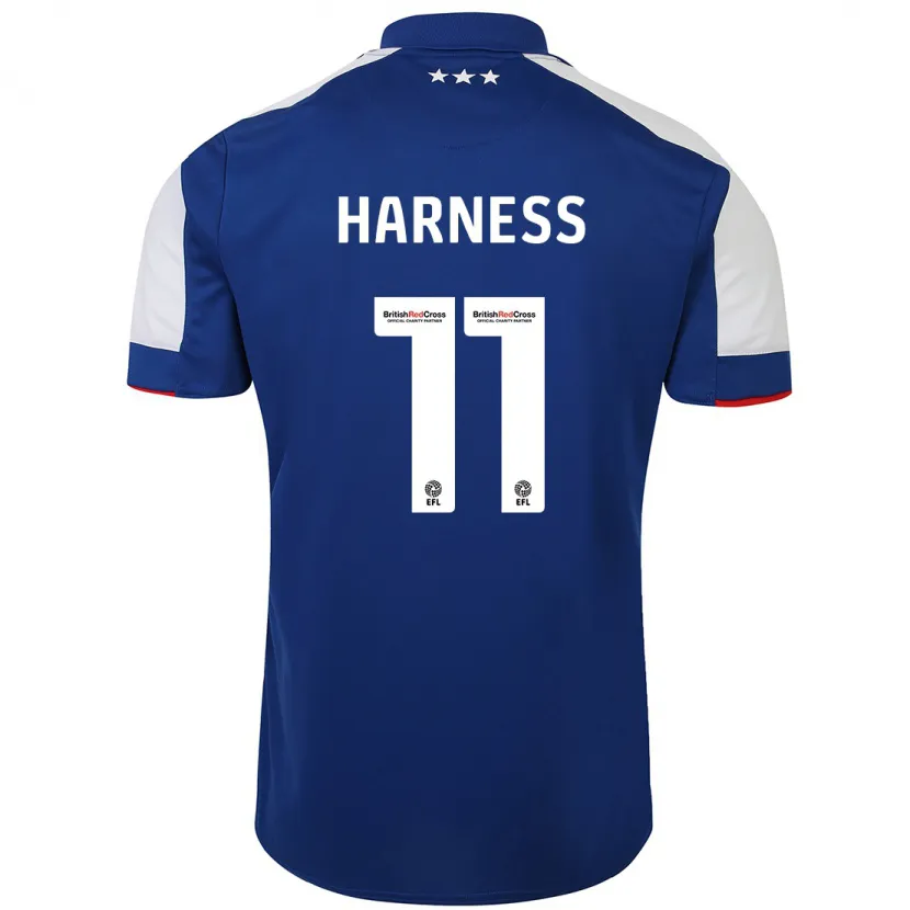 Danxen Mujer Camiseta Marcus Harness #11 Azul 1ª Equipación 2023/24 La Camisa