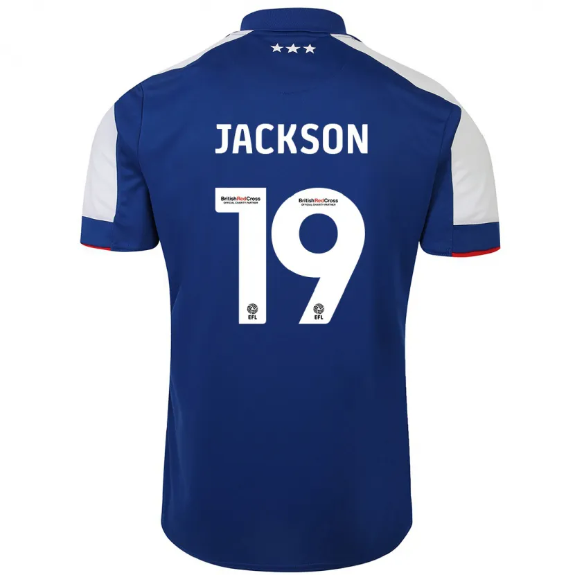 Danxen Mujer Camiseta Kayden Jackson #19 Azul 1ª Equipación 2023/24 La Camisa