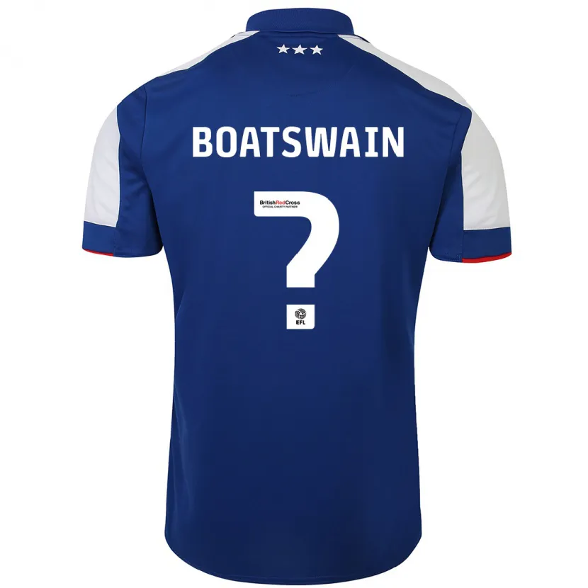 Danxen Mujer Camiseta Ashley Boatswain #0 Azul 1ª Equipación 2023/24 La Camisa