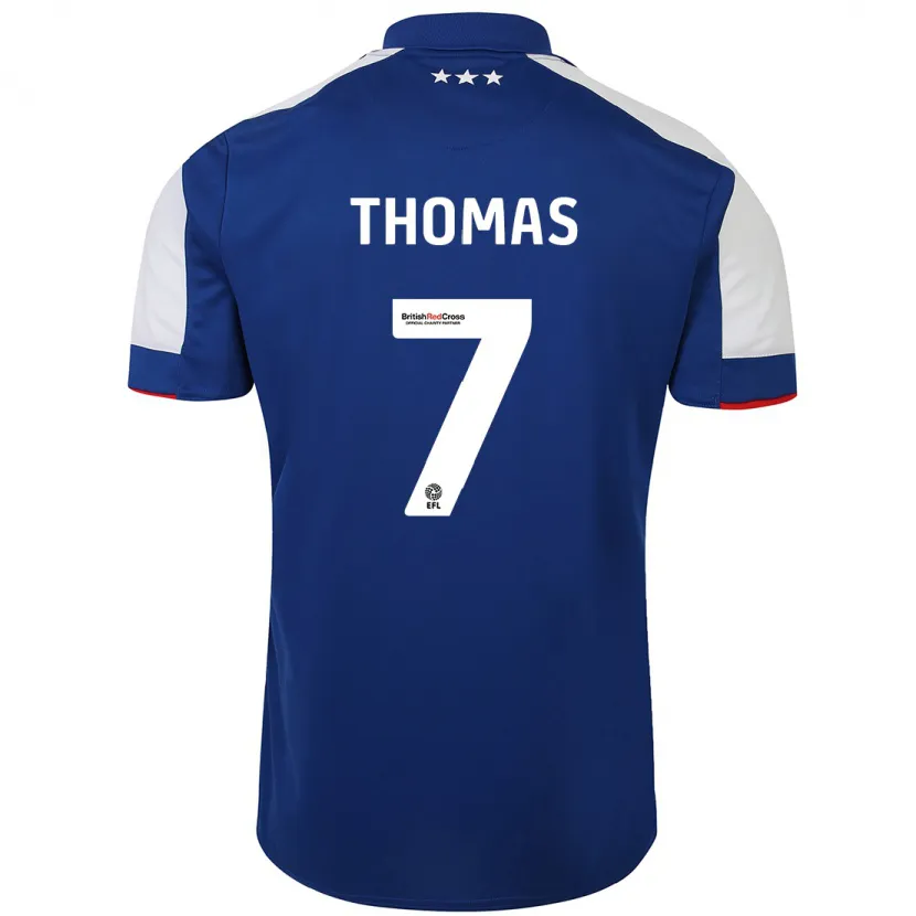 Danxen Mujer Camiseta Natasha Thomas #7 Azul 1ª Equipación 2023/24 La Camisa