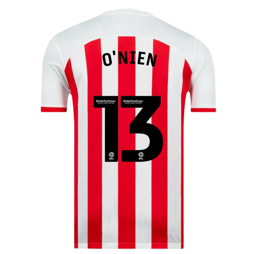 Danxen Mujer Camiseta Luke O'nien #13 Blanco 1ª Equipación 2023/24 La Camisa