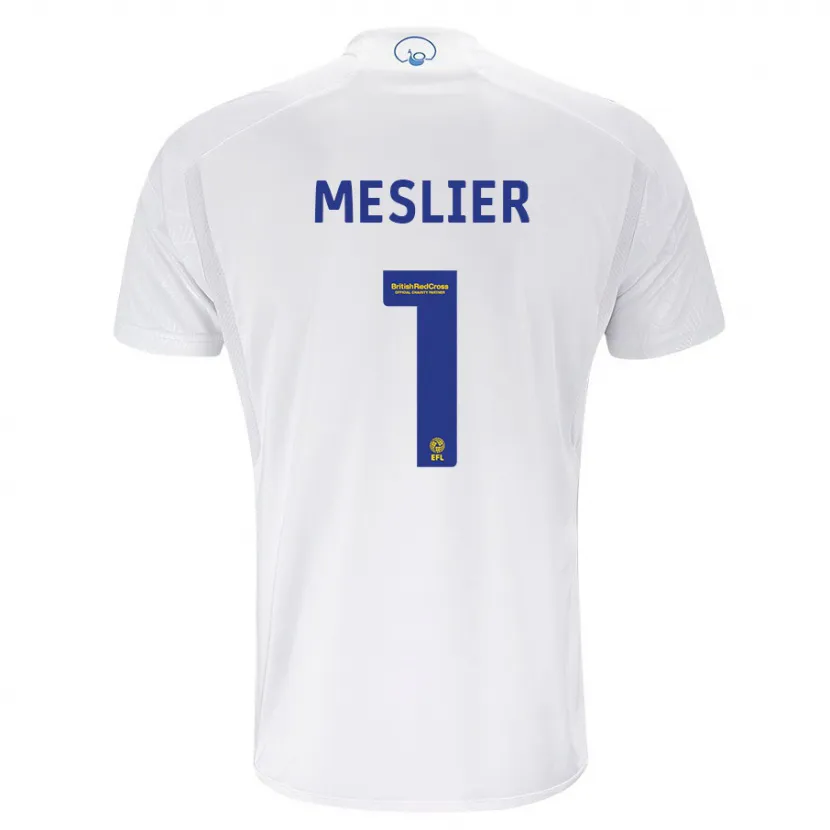 Danxen Mujer Camiseta Illan Meslier #1 Blanco 1ª Equipación 2023/24 La Camisa