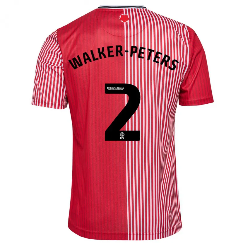 Danxen Mujer Camiseta Kyle Walker-Peters #2 Rojo 1ª Equipación 2023/24 La Camisa