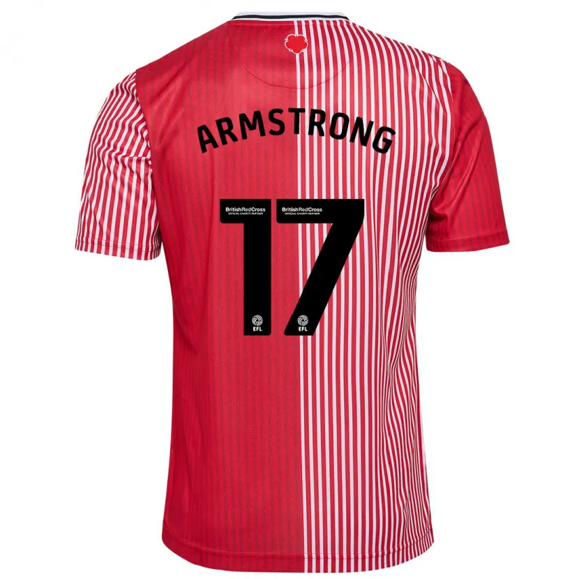 Danxen Mujer Camiseta Stuart Armstrong #17 Rojo 1ª Equipación 2023/24 La Camisa