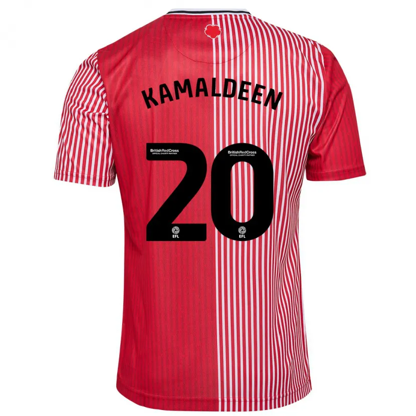 Danxen Mujer Camiseta Kamaldeen Sulemana #20 Rojo 1ª Equipación 2023/24 La Camisa