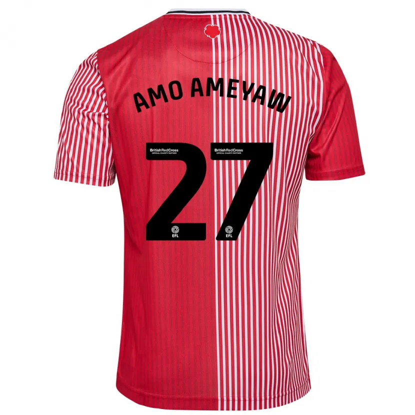 Danxen Mujer Camiseta Samuel Amo-Ameyaw #27 Rojo 1ª Equipación 2023/24 La Camisa