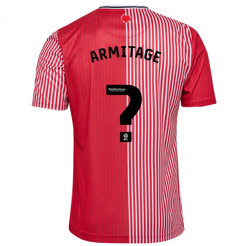 Danxen Mujer Camiseta Will Armitage #0 Rojo 1ª Equipación 2023/24 La Camisa