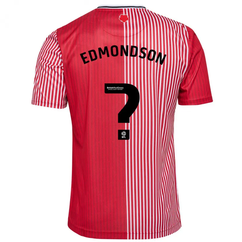 Danxen Mujer Camiseta Tyler Edmondson #0 Rojo 1ª Equipación 2023/24 La Camisa