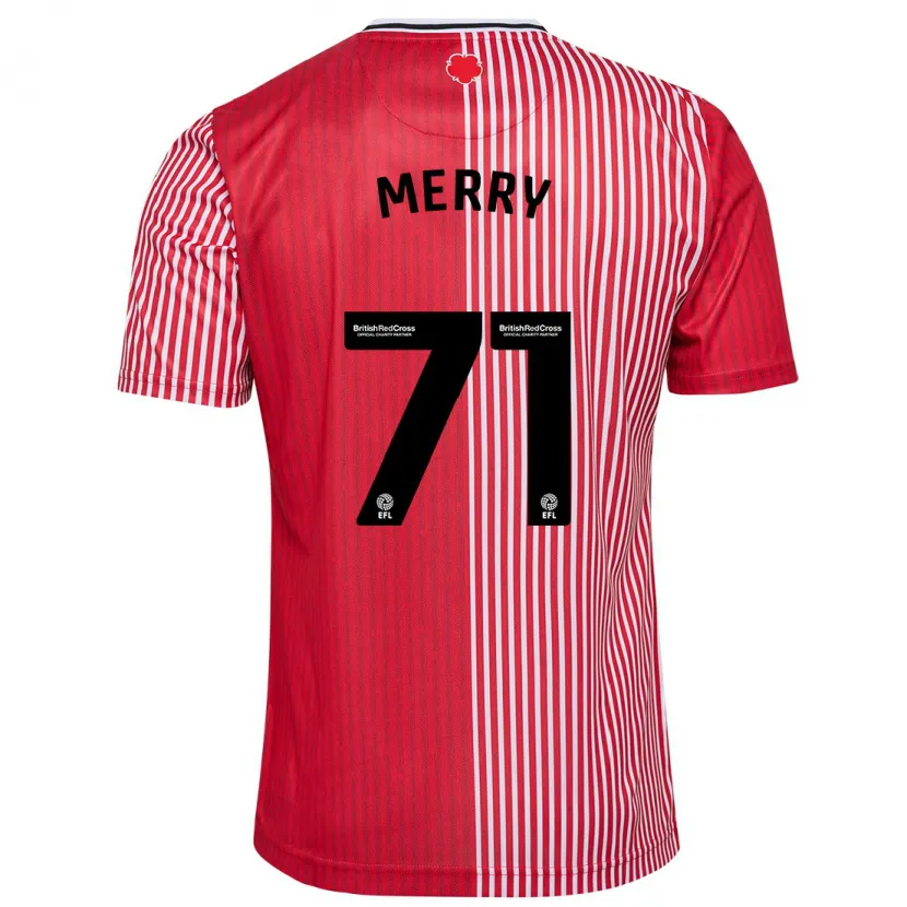 Danxen Mujer Camiseta Will Merry #71 Rojo 1ª Equipación 2023/24 La Camisa