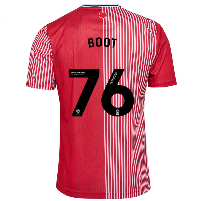 Danxen Mujer Camiseta Nathanael Boot #76 Rojo 1ª Equipación 2023/24 La Camisa