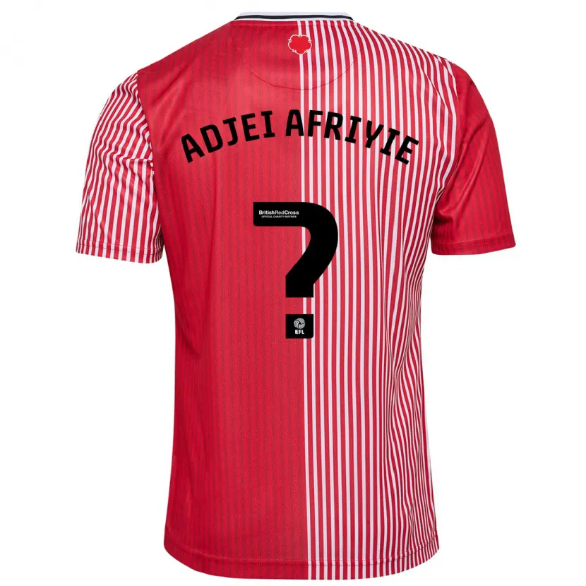 Danxen Mujer Camiseta Hansel Adjei-Afriyie #0 Rojo 1ª Equipación 2023/24 La Camisa