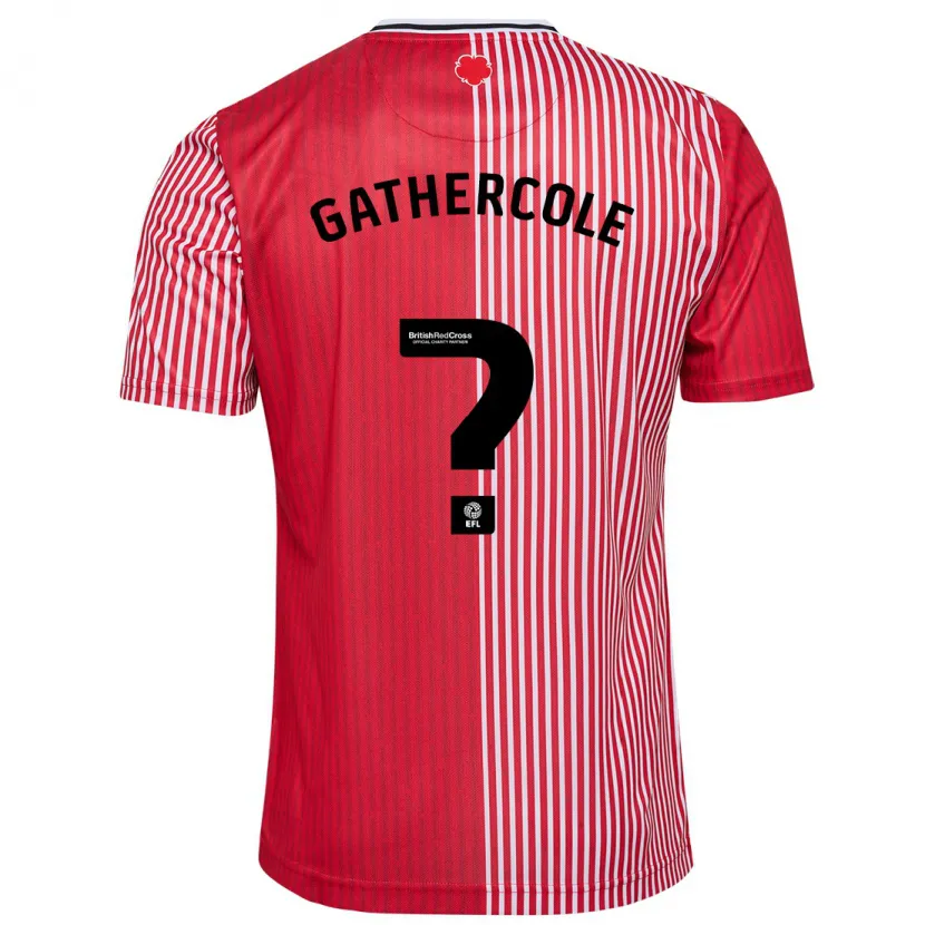 Danxen Mujer Camiseta Harry Gathercole #0 Rojo 1ª Equipación 2023/24 La Camisa