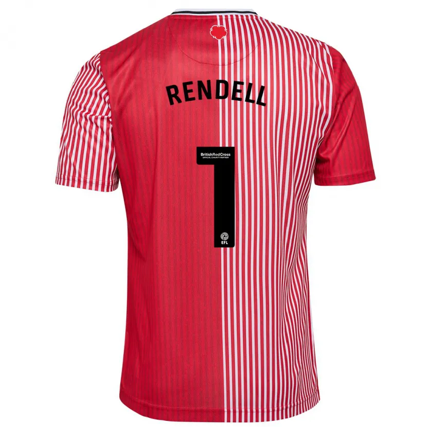 Danxen Mujer Camiseta Kayla Rendell #1 Rojo 1ª Equipación 2023/24 La Camisa