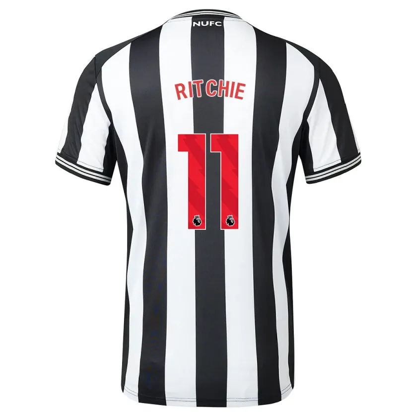 Danxen Mujer Camiseta Matt Ritchie #11 Blanco Negro 1ª Equipación 2023/24 La Camisa