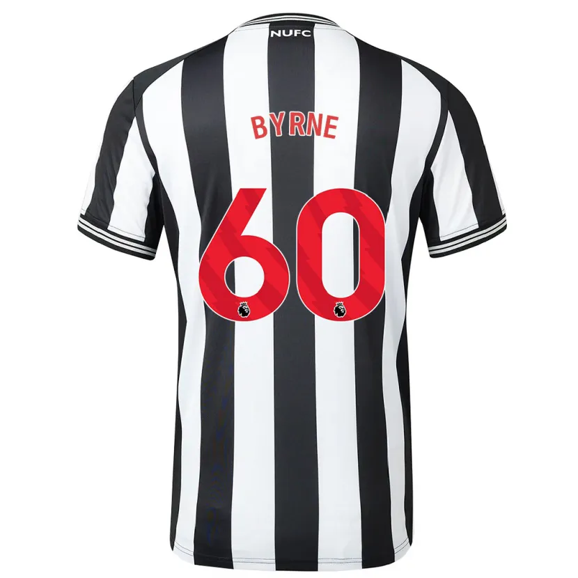 Danxen Mujer Camiseta Reece Byrne #60 Blanco Negro 1ª Equipación 2023/24 La Camisa