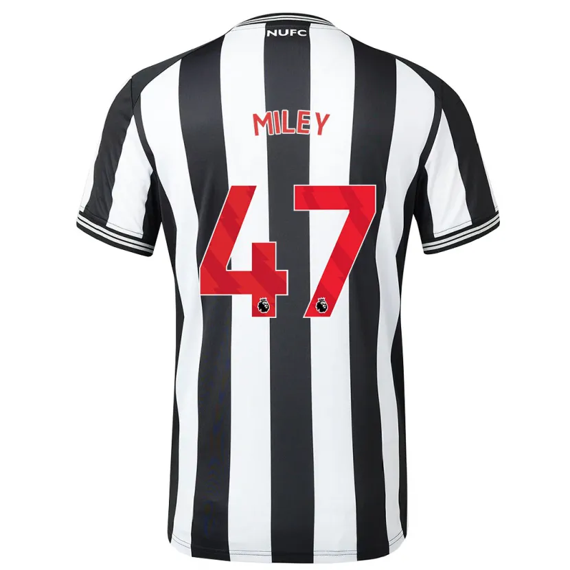 Danxen Mujer Camiseta Jamie Miley #47 Blanco Negro 1ª Equipación 2023/24 La Camisa