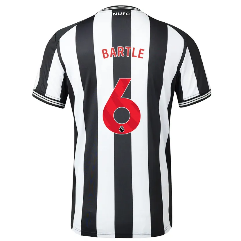 Danxen Mujer Camiseta Jodie Bartle #6 Blanco Negro 1ª Equipación 2023/24 La Camisa