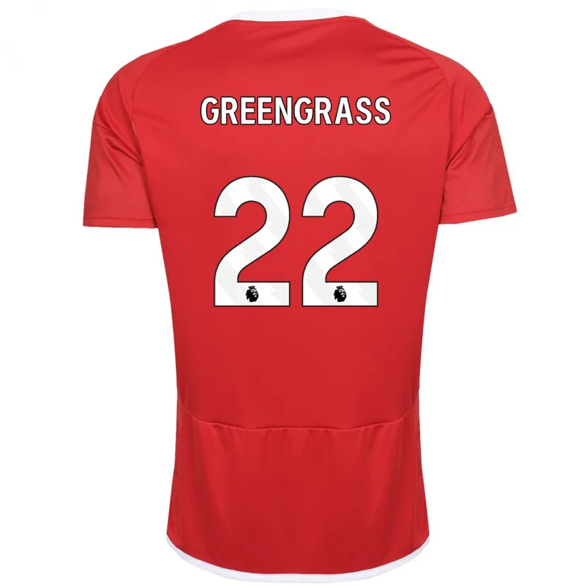 Danxen Mujer Camiseta Charlotte Greengrass #22 Rojo 1ª Equipación 2023/24 La Camisa