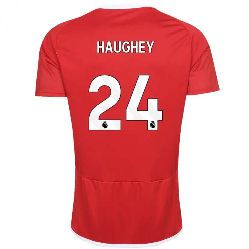 Danxen Mujer Camiseta Ella Haughey #24 Rojo 1ª Equipación 2023/24 La Camisa