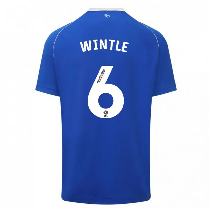 Danxen Mujer Camiseta Ryan Wintle #6 Azul 1ª Equipación 2023/24 La Camisa