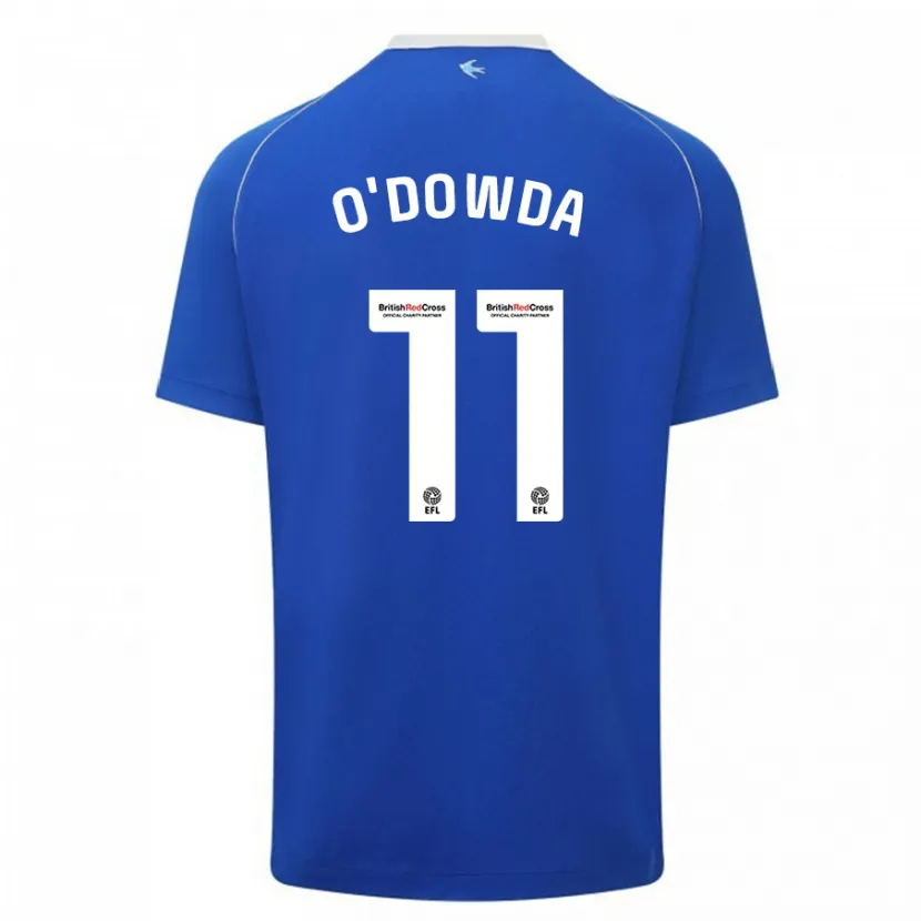 Danxen Mujer Camiseta Callum O'dowda #11 Azul 1ª Equipación 2023/24 La Camisa