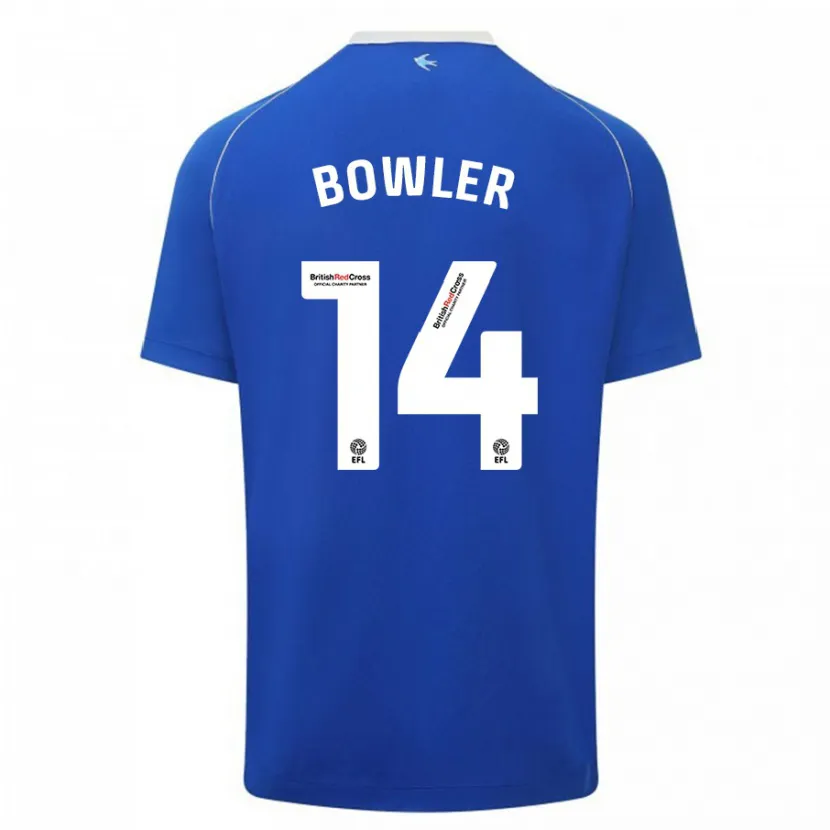 Danxen Mujer Camiseta Josh Bowler #14 Azul 1ª Equipación 2023/24 La Camisa