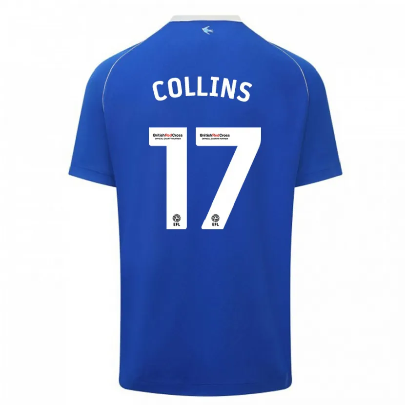 Danxen Mujer Camiseta Jamilu Collins #17 Azul 1ª Equipación 2023/24 La Camisa