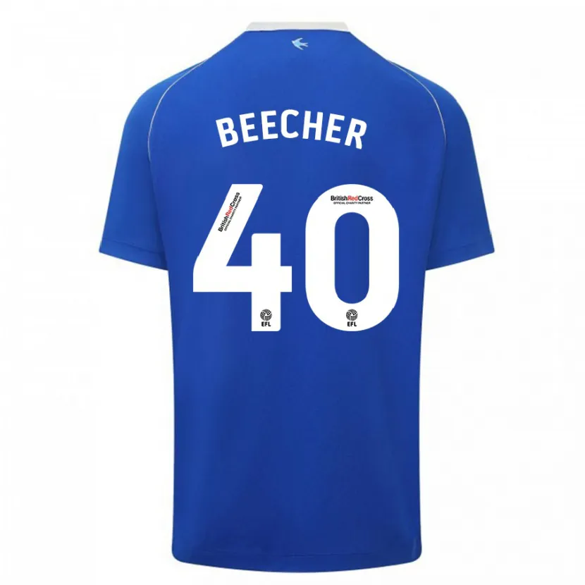 Danxen Mujer Camiseta Josh Beecher #40 Azul 1ª Equipación 2023/24 La Camisa