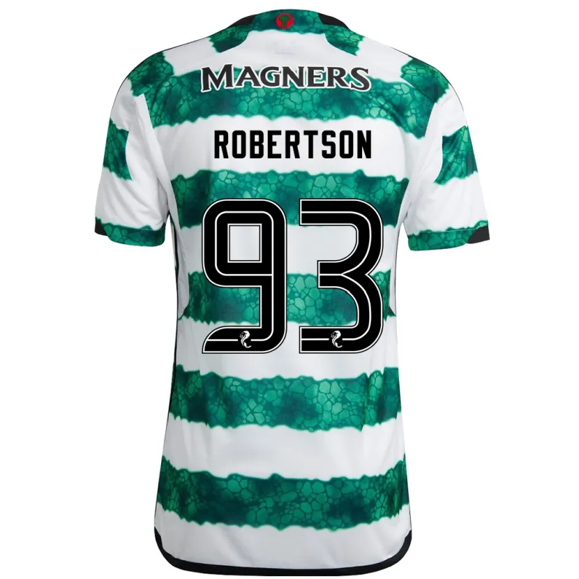 Danxen Mujer Camiseta Mitchell Robertson #93 Verde 1ª Equipación 2023/24 La Camisa