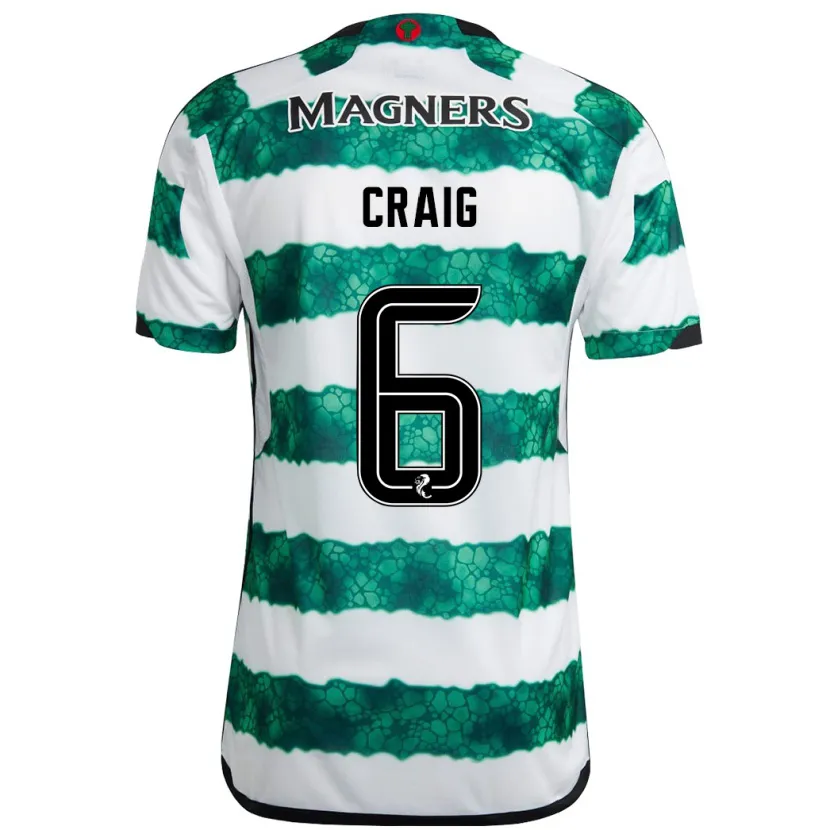 Danxen Mujer Camiseta Chloe Craig #6 Verde 1ª Equipación 2023/24 La Camisa