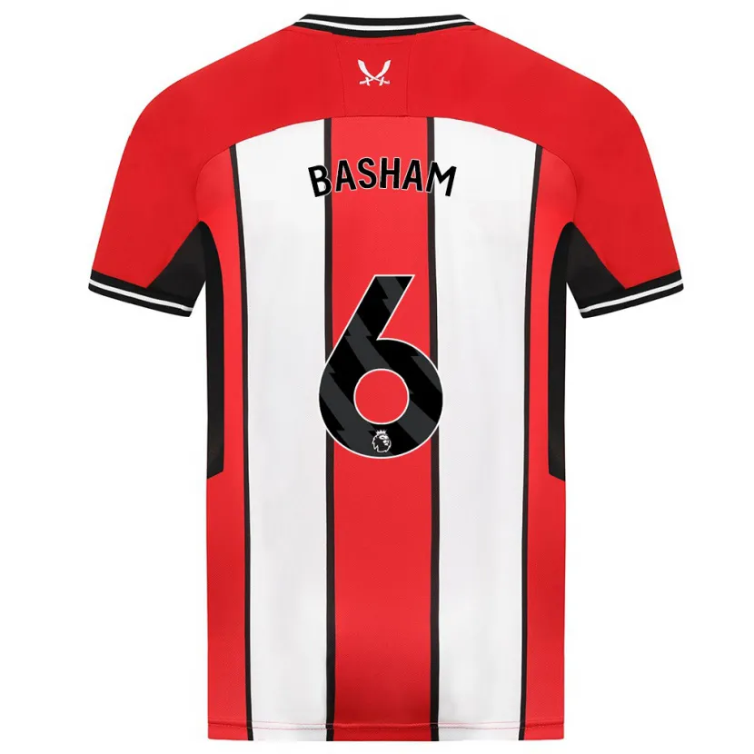 Danxen Mujer Camiseta Chris Basham #6 Rojo 1ª Equipación 2023/24 La Camisa