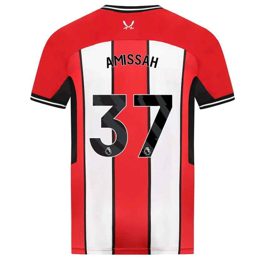 Danxen Mujer Camiseta Jordan Amissah #37 Rojo 1ª Equipación 2023/24 La Camisa