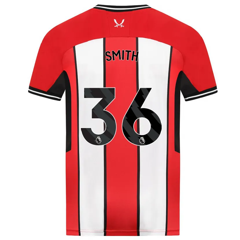 Danxen Mujer Camiseta Joshua Smith #36 Rojo 1ª Equipación 2023/24 La Camisa