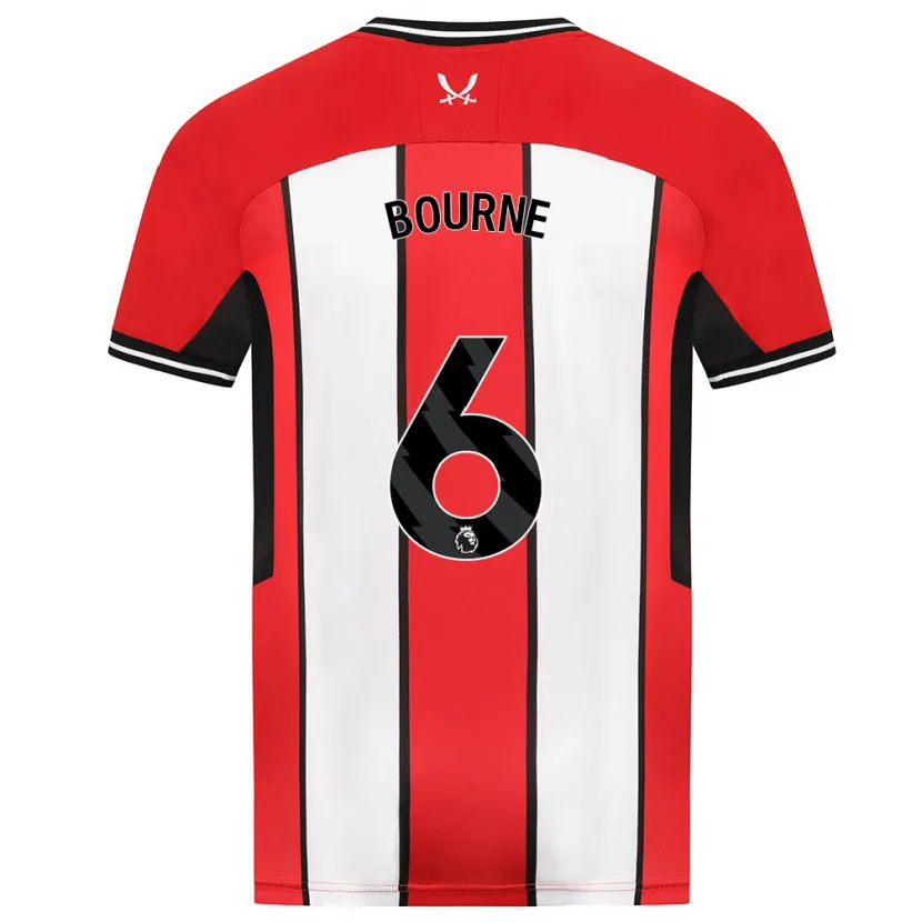 Danxen Mujer Camiseta Tara Bourne #6 Rojo 1ª Equipación 2023/24 La Camisa