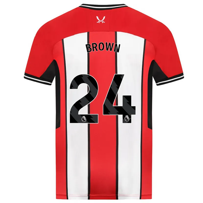 Danxen Mujer Camiseta Rachel Brown #24 Rojo 1ª Equipación 2023/24 La Camisa