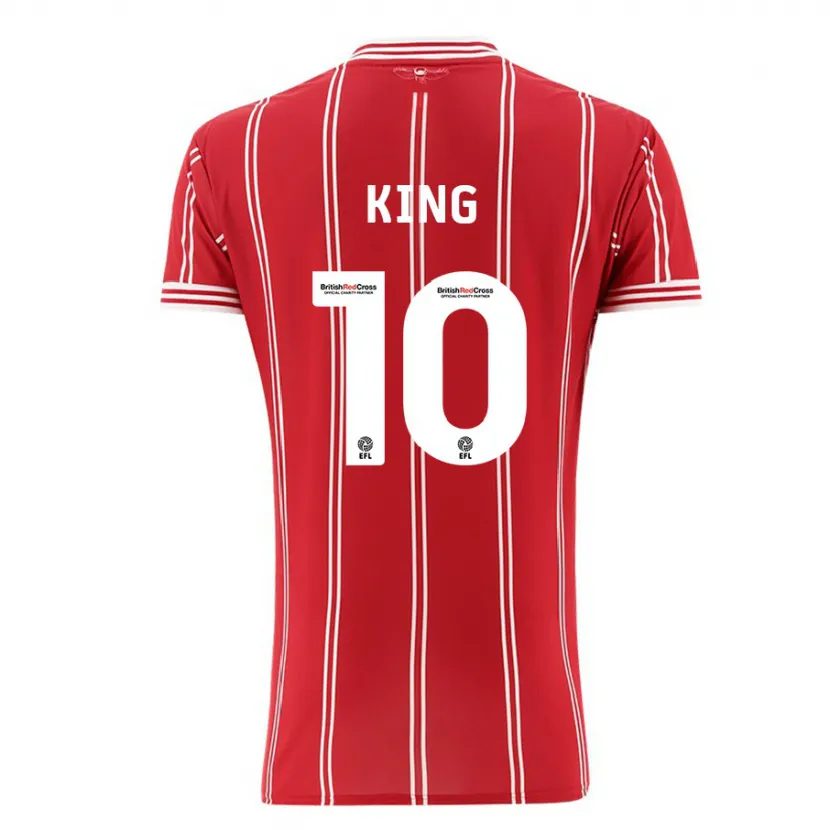 Danxen Mujer Camiseta Andy King #10 Rojo 1ª Equipación 2023/24 La Camisa