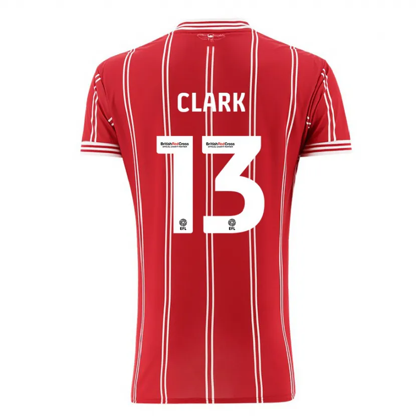 Danxen Mujer Camiseta Olivia Clark #13 Rojo 1ª Equipación 2023/24 La Camisa