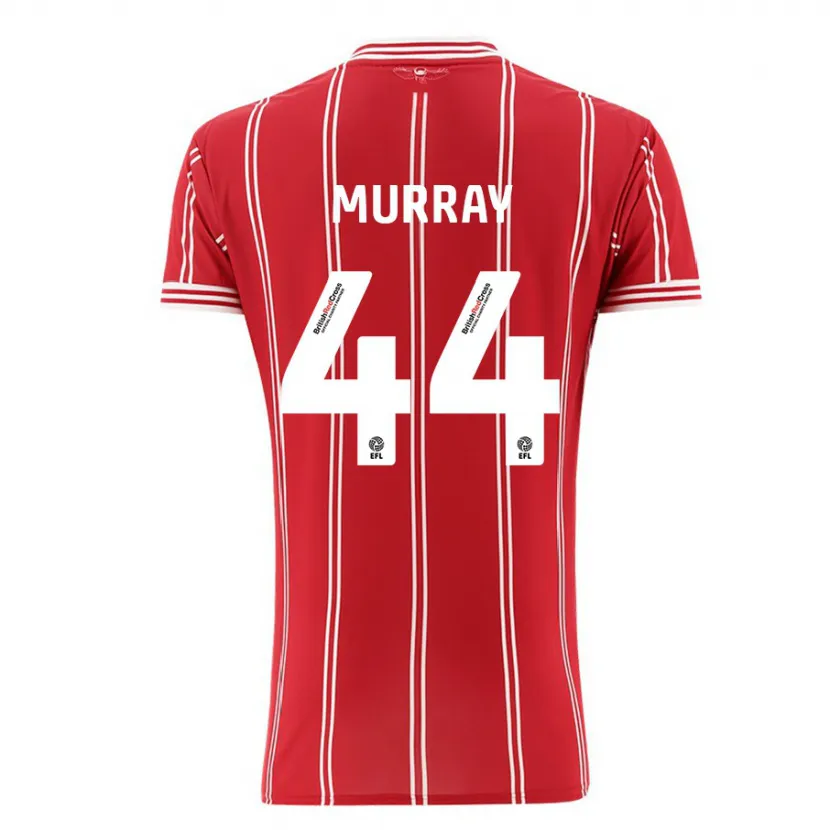 Danxen Mujer Camiseta Satara Murray #44 Rojo 1ª Equipación 2023/24 La Camisa