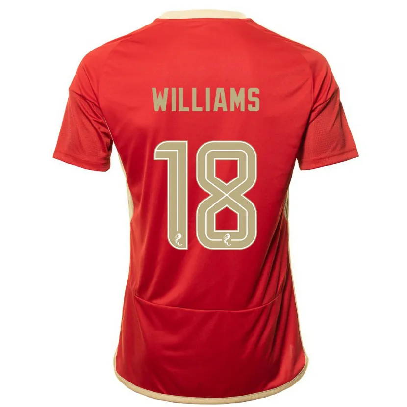 Danxen Mujer Camiseta Rhys Williams #18 Rojo 1ª Equipación 2023/24 La Camisa